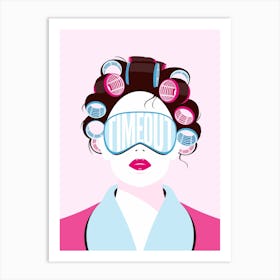 Timeout Pampering Art Print