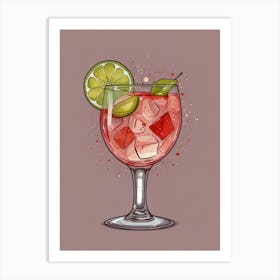 Cocktail In A Glass Art Print