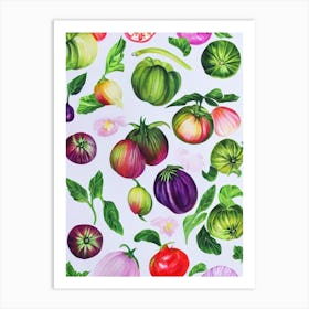 Tomatillo Marker vegetable Art Print