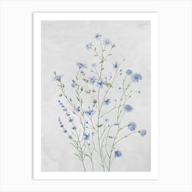 Bouquets Floral Botanical Art Print