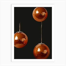 Three Copper Spheres Art Print