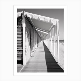 Forte Dei Marmi, Italy, Black And White Photography 3 Art Print