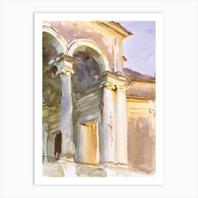 Loggia, Villa Giulia, Rome, John Singer Sargent Art Print