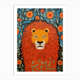 Lion In The Forest 2 Art Print