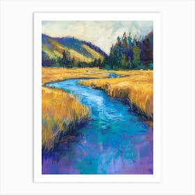 River In The Meadow 1 Art Print