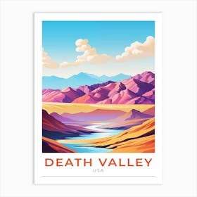 Usa Death Valley Travel Art Print