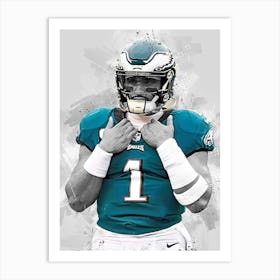 Jalen Hurts Philadelphia Eagles Art Print