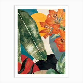 Abstract Tropical Art 3 Art Print