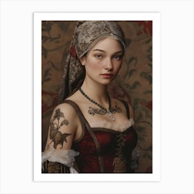 Renaissance Girl Art Print