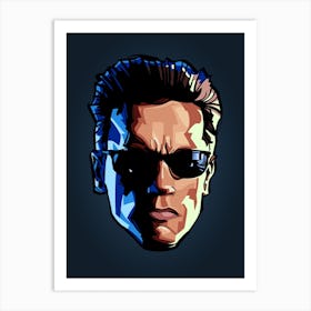 Terminator Head Art Print