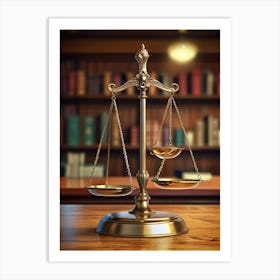 Scales Of Justice 1 Art Print