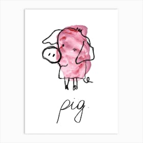 Pig 1 Art Print