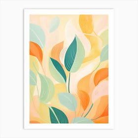 Abstract Leaves 1 Art Print