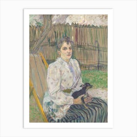 Lady With A Dog (1891), Henri de Toulouse-Lautrec Art Print