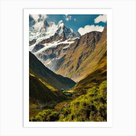 Huascarán National Park 2 Peru Vintage Poster Art Print