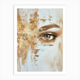 Gold Eye 1 Art Print