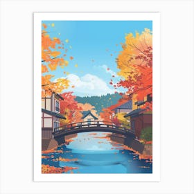 Takayama Japan 3 Colourful Illustration Art Print