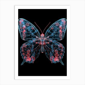 Butterfly X-Ray Art Print