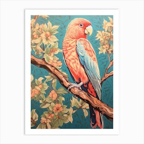 Parrot Floral Art Print