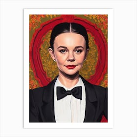 Carey Mulligan Illustration Movies Art Print