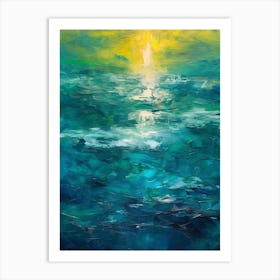 Sunrise Over The Ocean Art Print