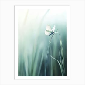 Butterfly On Grass.Generated AI. Wall Art Print 1 Art Print