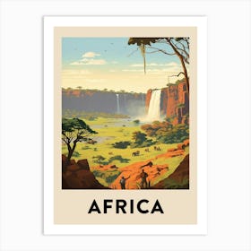 Vintage Travel Poster Africa 6 Art Print
