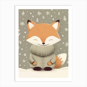 Cute Fox Art Print