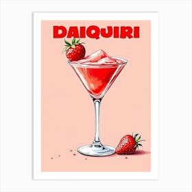 Cuba Daiquiri Cocktail V 03 Art Print