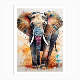 Elephant Canvas Art Art Print