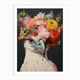 Bird With A Flower Crown Osprey 2 Art Print