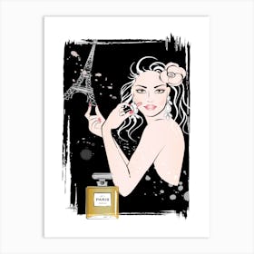 Paris Girl Art Print