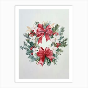 Christmas Wreath Art Print