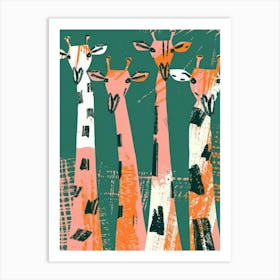 Giraffes 8 Art Print