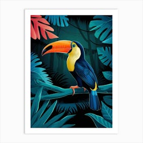 Toucan In The Jungle Art Print