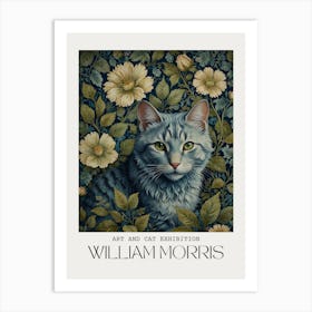 William Morris Silver Cat Art Print