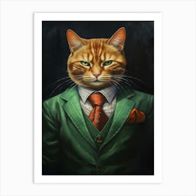 Gangster Cat Cheetoh Art Print