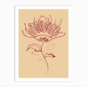 Flower Eye Art Print