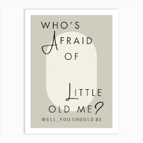 Taylor Swift Who's Afraid Of Little Old Me? Poster