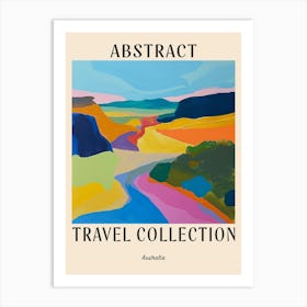 Abstract Travel Collection Poster Australia 3 Art Print