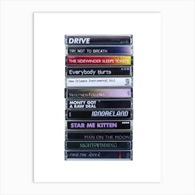 REM - Automatic For The People - Cassette Print Art Print