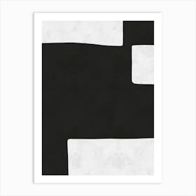 Modern art in black 2 Art Print