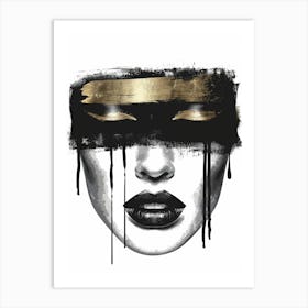 Black And Gold 30 Art Print