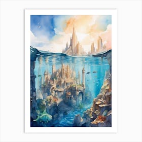 Underwater City Art Print