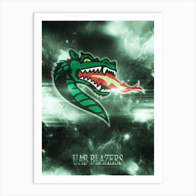 Uab Blazers Art Print