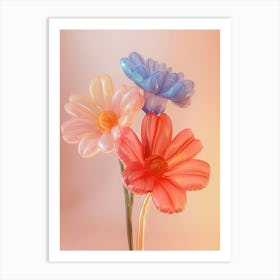 Dreamy Inflatable Flowers Cineraria 4 Art Print