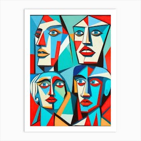 Multiple personalities Art Print