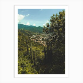Cactus In The Mountains Art Print