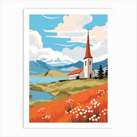 Iceland 2 Travel Illustration Art Print