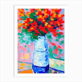 Acropora Still Life Matisse Inspired Flower Art Print